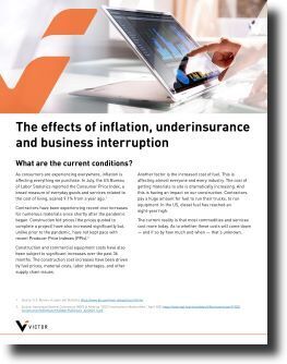 The effects of inflation underinsurance and business interruption
